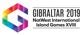 Logo for NatWest Island Games XVIII Gibraltar 2019